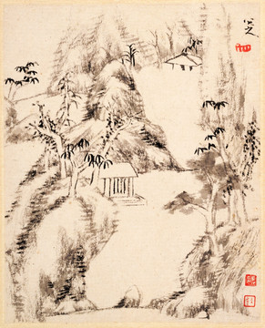 八大山人 山水画