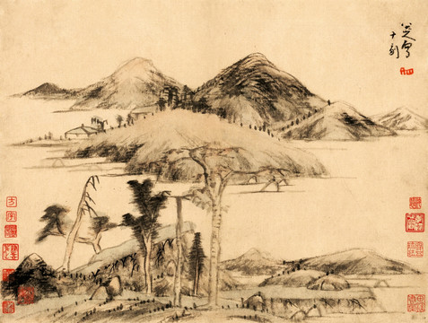 八大山人 山水画