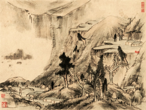 八大山人 山水画