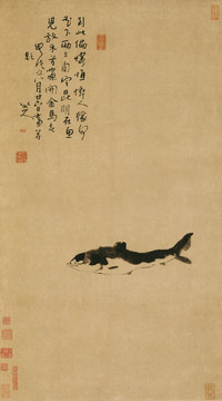 八大山人 魚 紙本