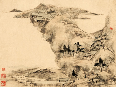 八大山人 山水画