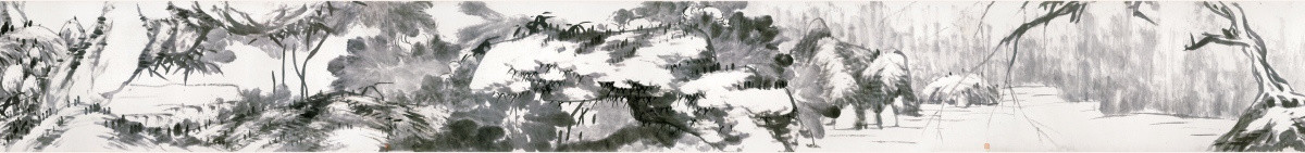 八大山人 河上花圖卷三