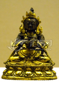 藏传佛教文物 明代密集金刚铜像