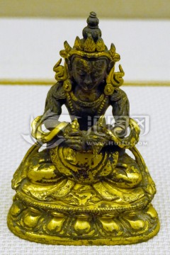 藏传佛教文物 明代密集金刚铜像