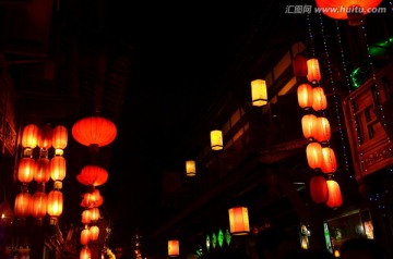 成都锦里夜景