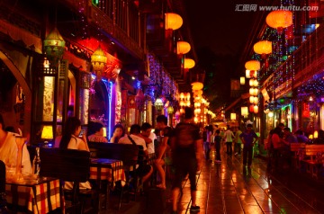 成都锦里夜景