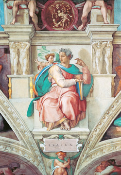 教堂人物壁画 米开朗基罗作品