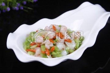 百合翡翠虾