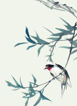 國(guó)畫花鳥素材