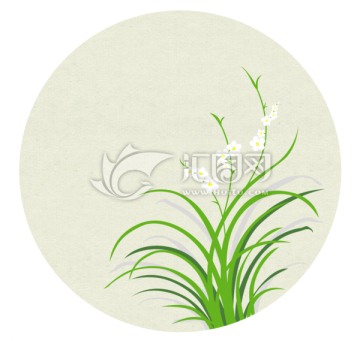 原創(chuàng)手繪 蘭草