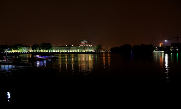 古运河 盘门 夜景