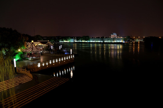 古运河 夜景 光彩