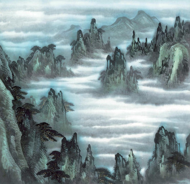 水墨畫 山水畫 國(guó)畫