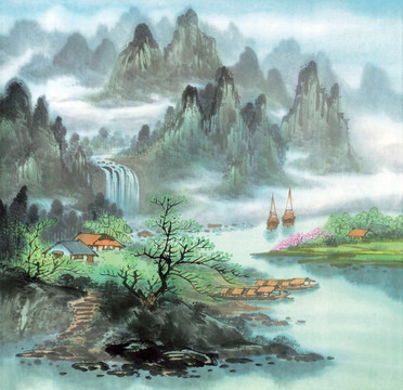 水墨畫 山水畫 國畫