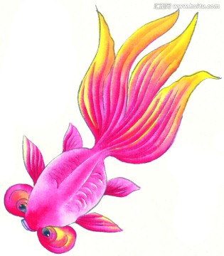 水墨魚 工筆畫素材