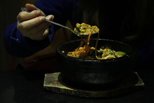 石锅拌饭 美食摄影