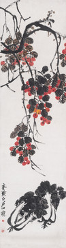 齊白石 果蔬圖 博物館原畫(huà)掃描