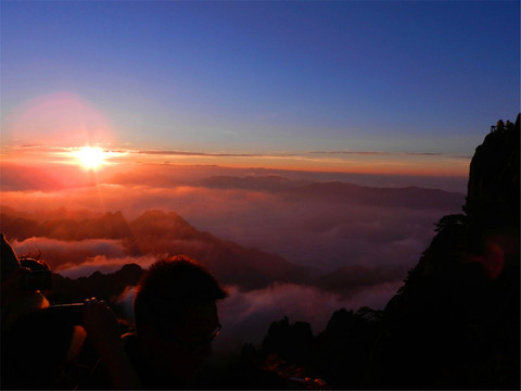 黄山日出