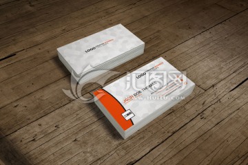個性企業(yè)通用橙色名片設(shè)計