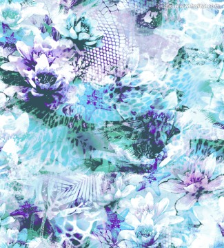 精美底紋花