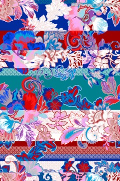 底紋花