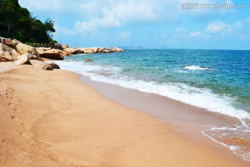 沙滩 蓝天大海