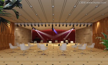 學(xué)校舞蹈教室3D模型