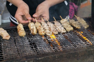 烤鸡串