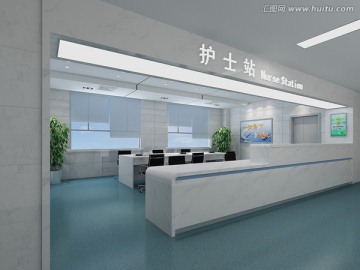 醫(yī)院護(hù)士站3D模型