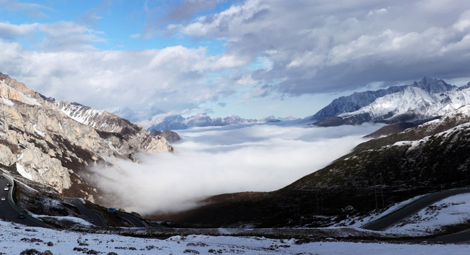 贡嘎雪山 黑水达谷冰川