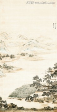 蓮溪漁隱圖