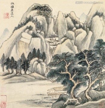 董其昌仿古山水冊(cè)