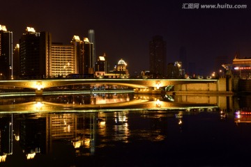 天津海河夜景