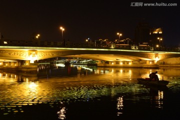 天津海河夜景