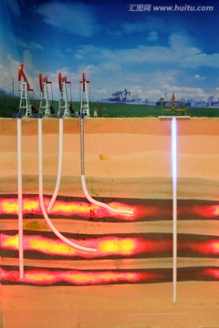 石油开采 油井 地质模型 石油