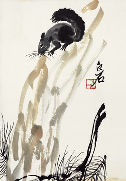 齊白石國畫 原件高清掃描