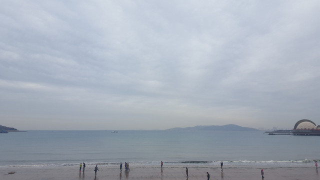 天空 海水浴场