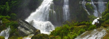 瀑布群 瀑布风景