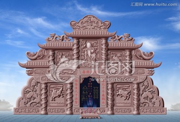 壽星墓碑效果圖