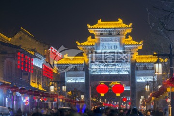 青州柱国坊夜景