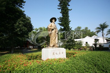 苏东像 东坡书院 雕塑
