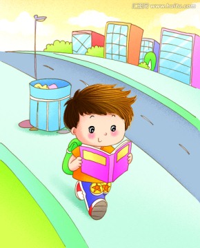 走路看書很危險
