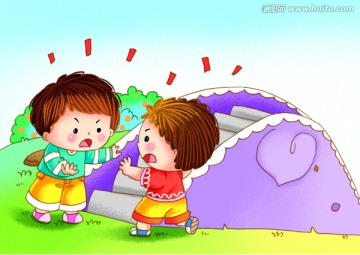 爭(zhēng)著玩滑滑梯