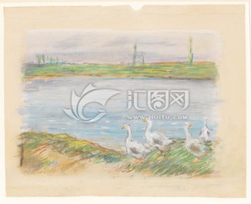 歐式印象派風(fēng)景油畫(huà)