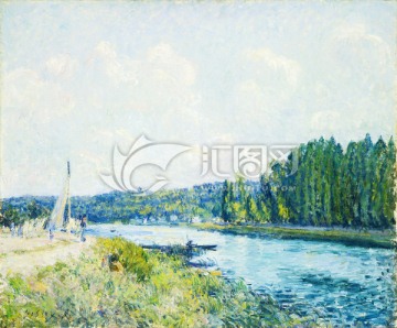 歐式印象派風(fēng)景油畫(huà)