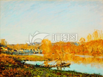 歐式印象派風(fēng)景油畫