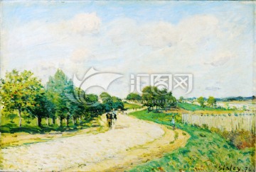 歐式印象派風(fēng)景油畫