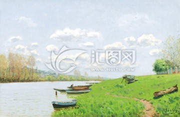 歐式印象派風(fēng)景油畫