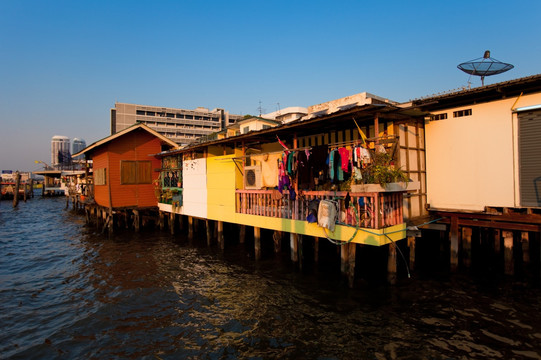 棚屋 泰国旅游 湄南河