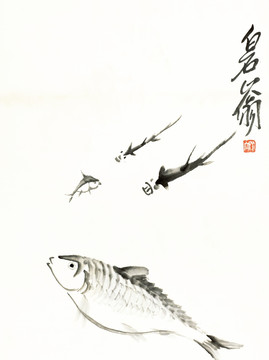 齊白石花鳥魚蝦 高清品質